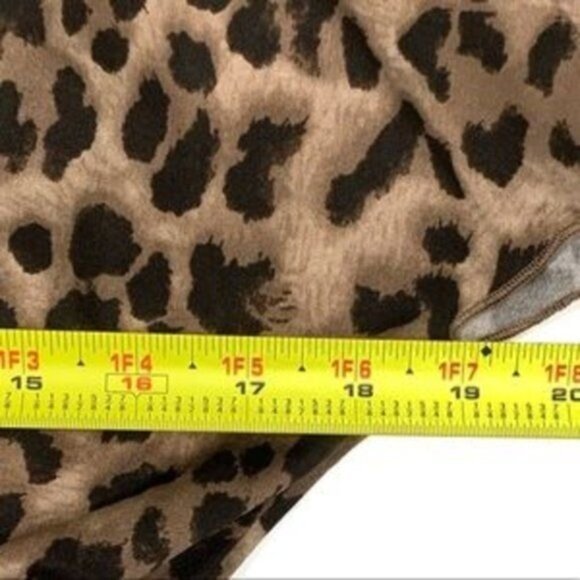 J.F.W. Leopard Print Belted Mini Dress Brown Tan Black Size Juniors Small - Picture 12 of 12